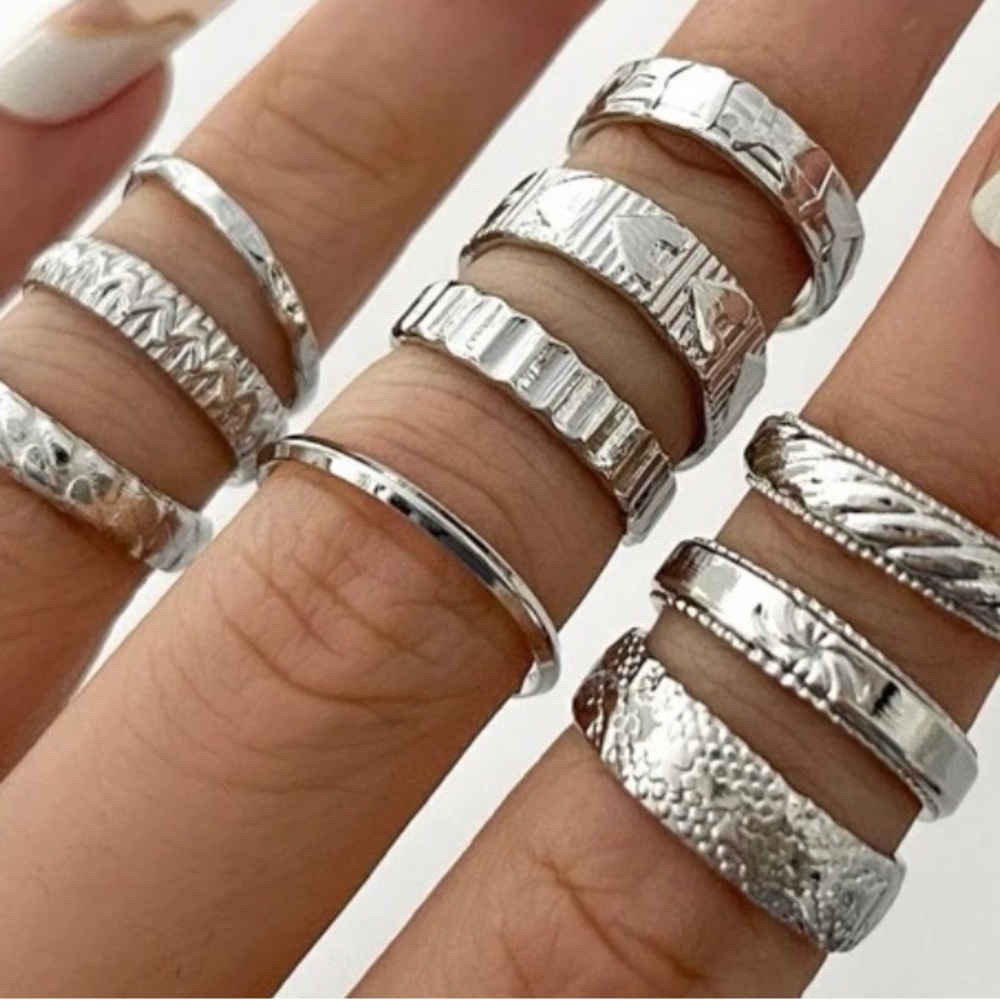 Rings 10 pieces